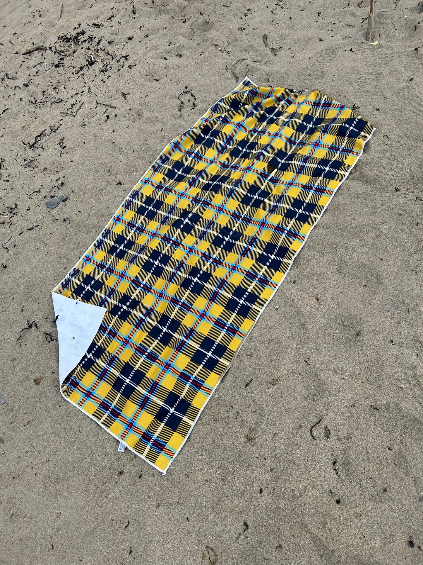 Cornish Tartan Beach Towel Microfibre