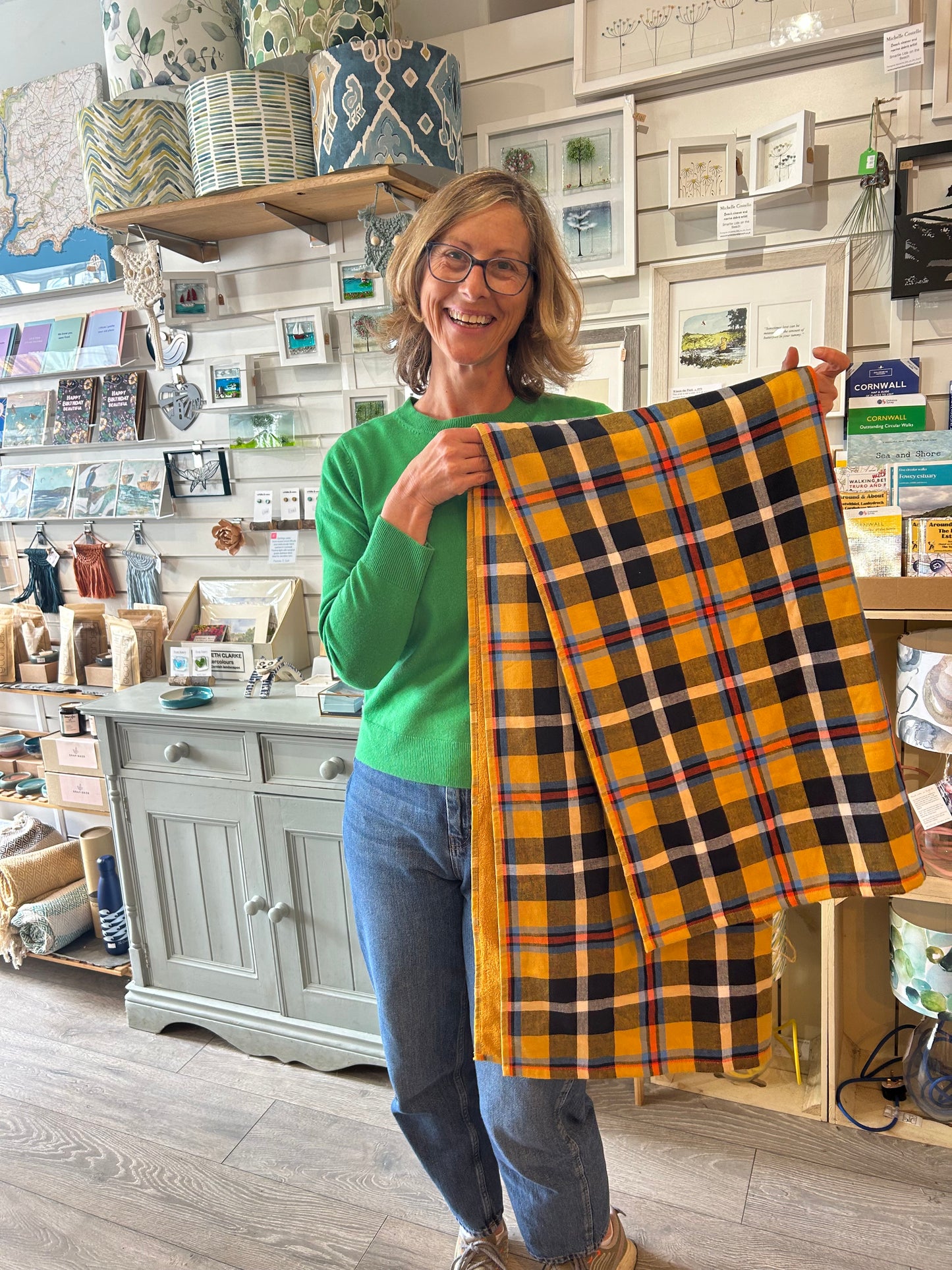 Cotton Cornish Tartan Beachtowel