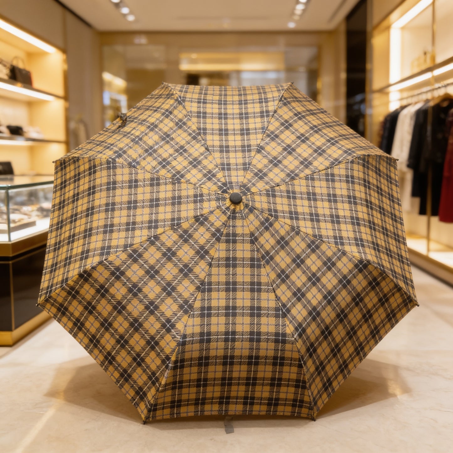 Cornish Tartan Travel Automatic Umbrella